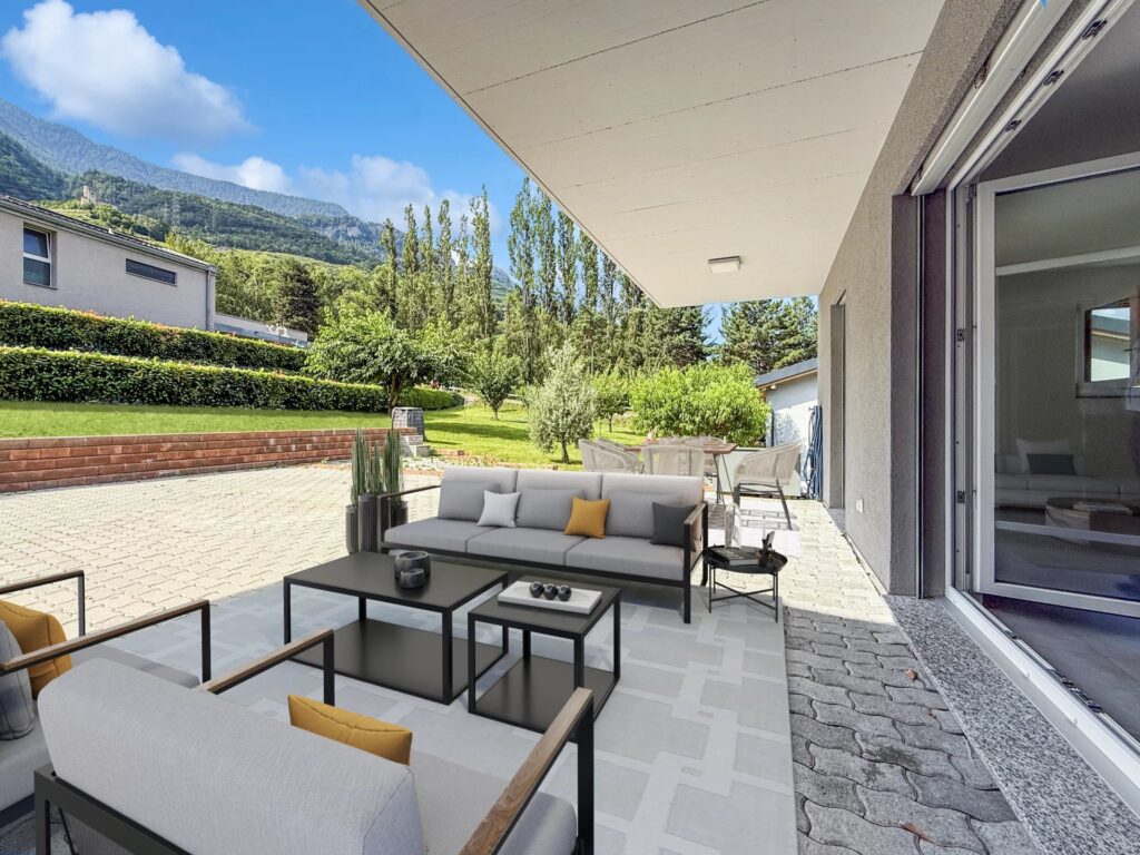 4,5 p. avec vue dégagée – Terrasse et jardin privatifs – NR pièces – NR chambres – 128.5 m²