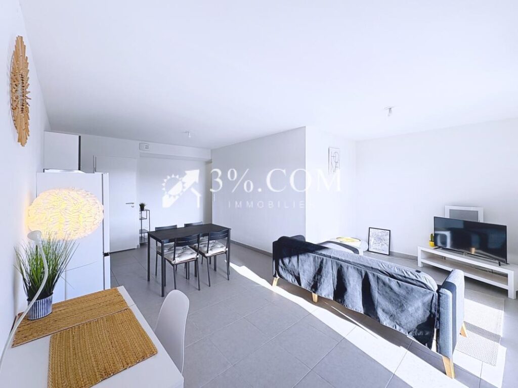 Appartement T2 moderne de 48 m2 avec terrasse et vue dégagée – 2 pièces – 1 chambre – 48 m²