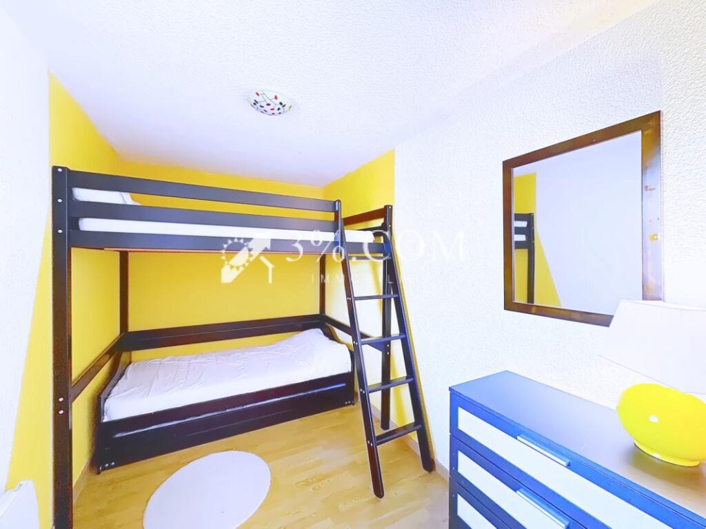 Charmant appartement 3 pièces de 41.61 m2 avec vue sur le po – 3 pièces – 2 chambres – 41 m²