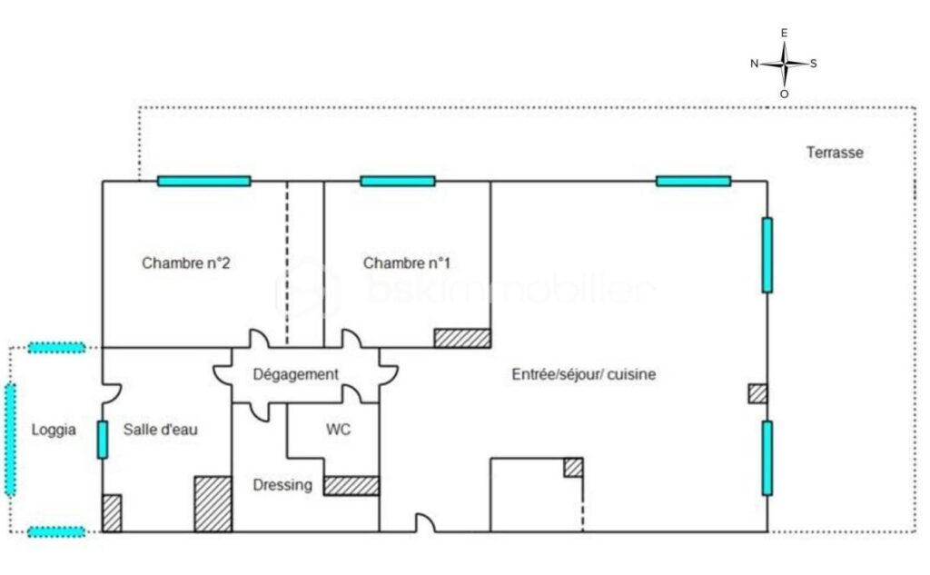 CANNES Stanislas – APPARTEMENT RÉNOVÉ 95M² AVEC VUE MER – DOUBLE GARAGE – 3 pièces – 2 chambres – 94 m²