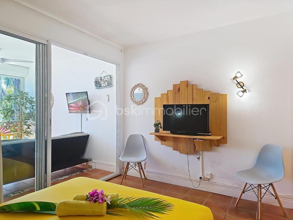 Splendide studio vue mer Anse des Rochers – 1 pièce – 1 chambre – 20 m²