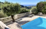 Nice (Saint Pancrace) – Villa d’architecte – Vue mer – Piscine – 6 pièces – 3 chambres – 181 m²