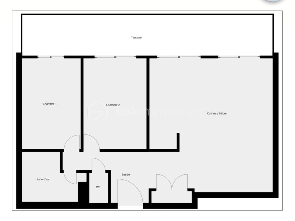 3P Cannes Croix des Gardes – Terrasse 19 m² – Piscine – Calme – Parking – 3 pièces – 2 chambres – 62 m²