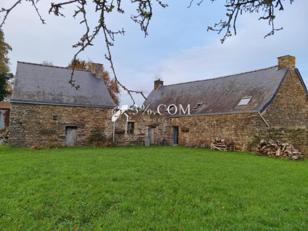 Jolie maison en pierres avec petite dépendance – 5 pièces – 3 chambres – 107 m²