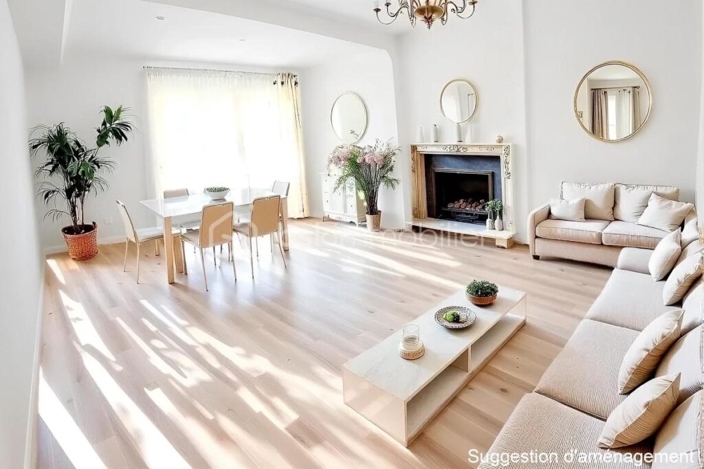 SECTEUR TOP, EN RETRAIT DE RUE, MAISON SEMI INDIVIDUELLE LUMINEUSE, GRAND JARDIN GARAGE DOUBLE et DEPENDANCE – 4 pièces – 3 chambres – 107 m²