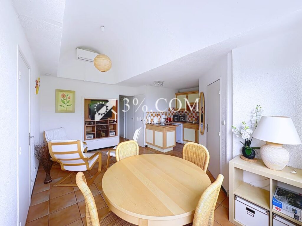 Charmant appartement 3 pièces de 41.61 m2 avec vue sur le po – 3 pièces – 2 chambres – 41 m²