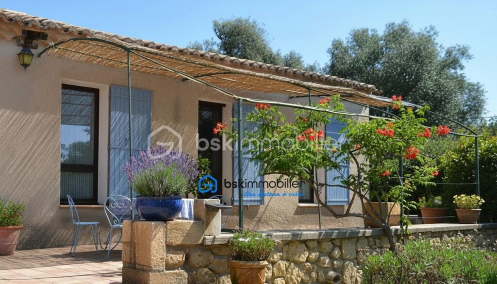 Exceptionnel ! Rare sur le secteur. Villa au cœur des Alpilles, jardin, piscine, terrain clôturé – 5 pièces – 4 chambres – 148 m²