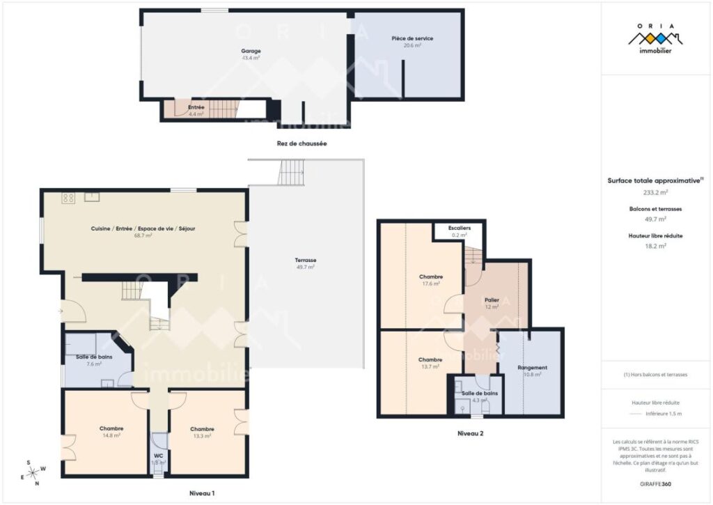 Novéant – Maison individuelle de 140 m² avec 4 chambres – 7 pièces – 4 chambres – 140 m²