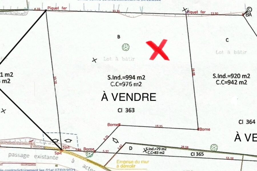 Terrain à vendre à Saint denis