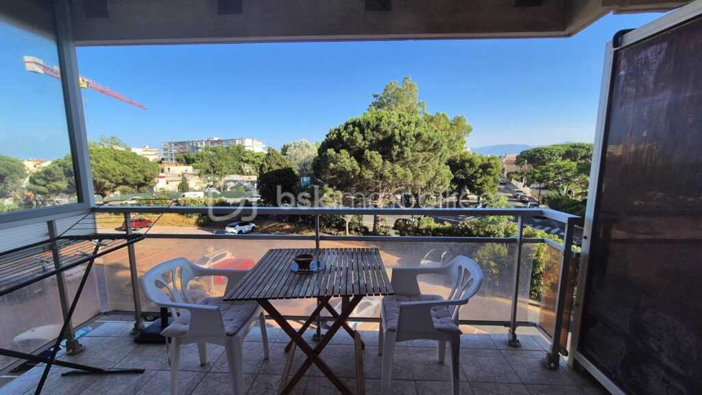 A VENDRE APPARTEMENT STUDIO DE 19M² A CANET EN ROUSSILLON – COTE PORT – TERRASSE – LIBRE DE TOUTE OCCUPATION – 1 pièce – NR chambres – 20 m²