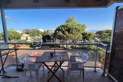 A VENDRE APPARTEMENT STUDIO DE 19M² A CANET EN ROUSSILLON – COTE PORT – TERRASSE – LIBRE DE TOUTE OCCUPATION – 1 pièce – NR chambres – 20 m²