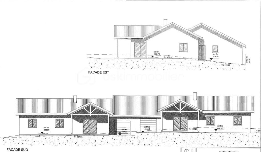 Terrain + Maison à finir sur terrain de 772m² – NR pièces – NR chambres – 772 m²