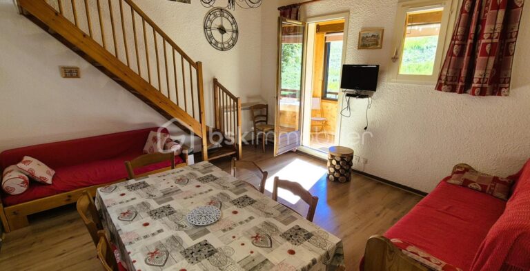 AU SEIGNUS D’ALLOS – SUPERBE DUPLEX RÉNOVÉ AU PIED DES PISTES – 2 pièces – 1 chambre – 39 m²