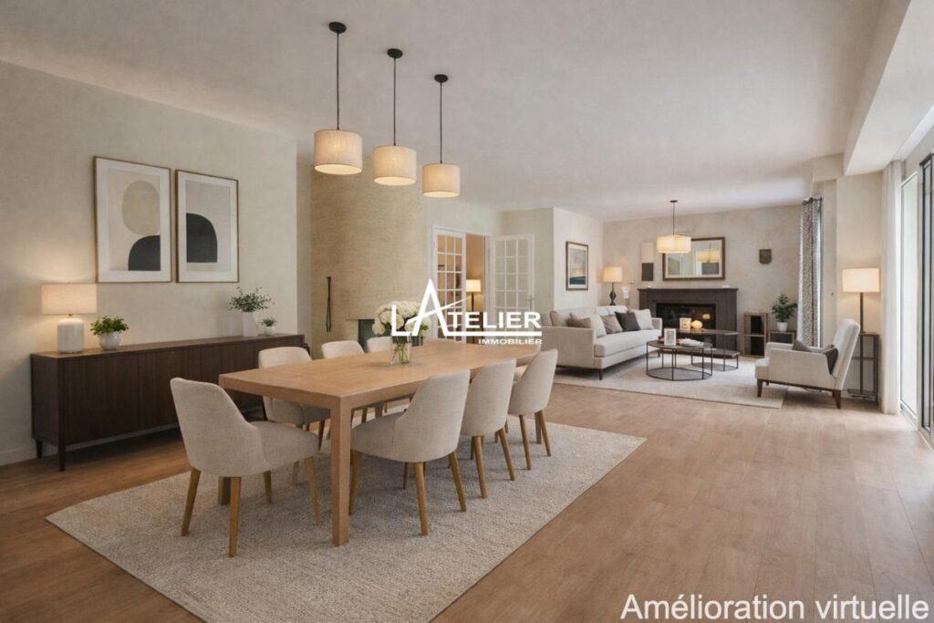 Sautron centre 70m2 pièce de vie, 6ch, vue dégagée sur Cens – 11 pièces – 6 chambres – 230 m²