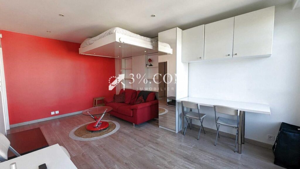 3%.COM EXCLUSIVITE Poissy studio meublé centre-ville – 1 pièce – NR chambres – 28 m²
