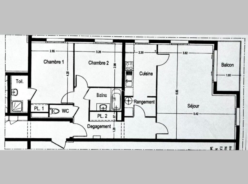 LA BELLE VIE…EN APPARTEMENT T3 à COQUELLES ! – 4 pièces – 2 chambres – 82 m²