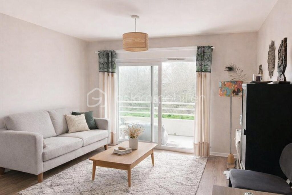 AURAY – CHARMANT T2 AVEC TERRASSE – PLACE DE PARKING – CAVE – 2 pièces – 1 chambre – 35 m²