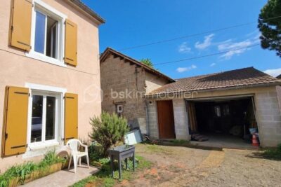 Maison avec dépendances + appartement indépendant – Vue dégagée sur la Chaîne des Puys – Impasse – Limons (63290) – 5 pièces – 3 chambres – 100 m²