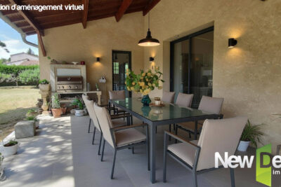 Maison 220 m² avec étang et parc – cadre exceptionnel à Bergerac – 6 pièces – 4 chambres – 217 m²