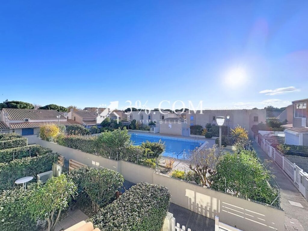 Charmant Duplex meublé 3 pièces de 37.6 m2 avec piscine & pl – 3 pièces – 2 chambres – 37 m²