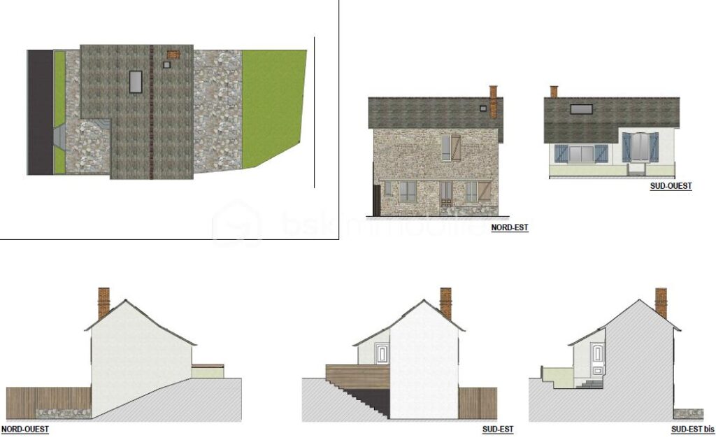 MAISON EN PIERRE FACE A LA MER – 40.78m² – CHARME – BARNEVILLE 50270 – 3 pièces – 1 chambre – 40 m²