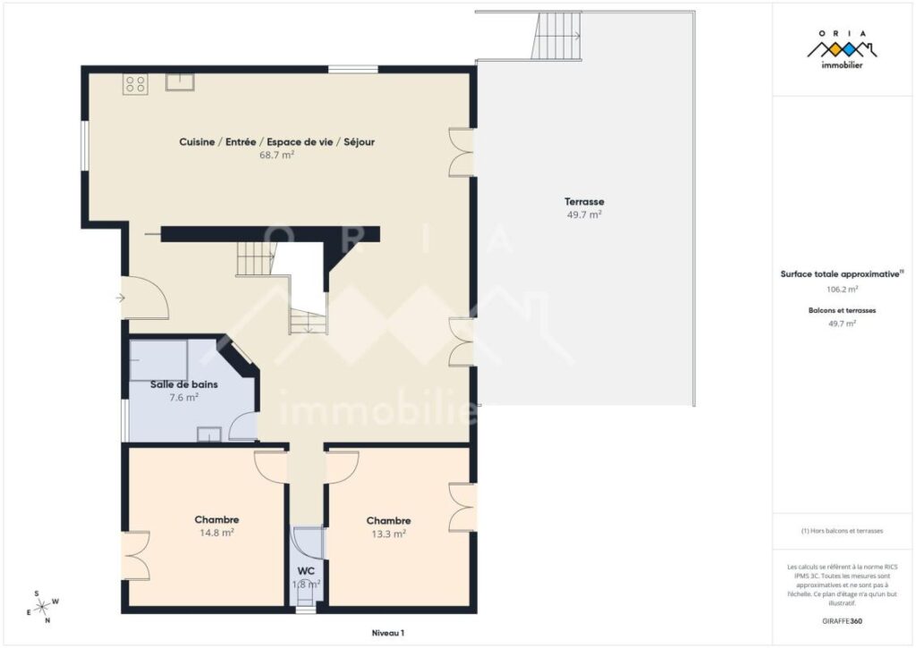 Novéant – Maison individuelle de 140 m² avec 4 chambres – 7 pièces – 4 chambres – 140 m²