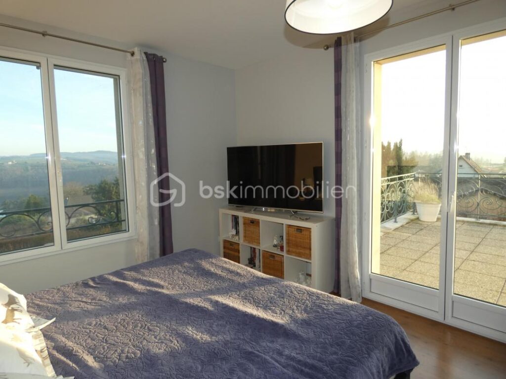 A proximité de Roanne, Villerest 42300, superbe maison de caractère, 9 pièces, 6 chambres, cadre de vie exceptionnel et vue panoramique sur le lac de VILLEREST – 9 pièces – 6 chambres – 377 m²