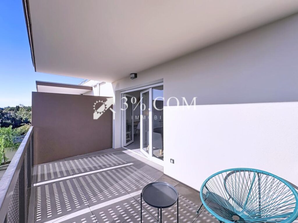 Appartement T2 moderne de 48 m2 avec terrasse et vue dégagée – 2 pièces – 1 chambre – 48 m²
