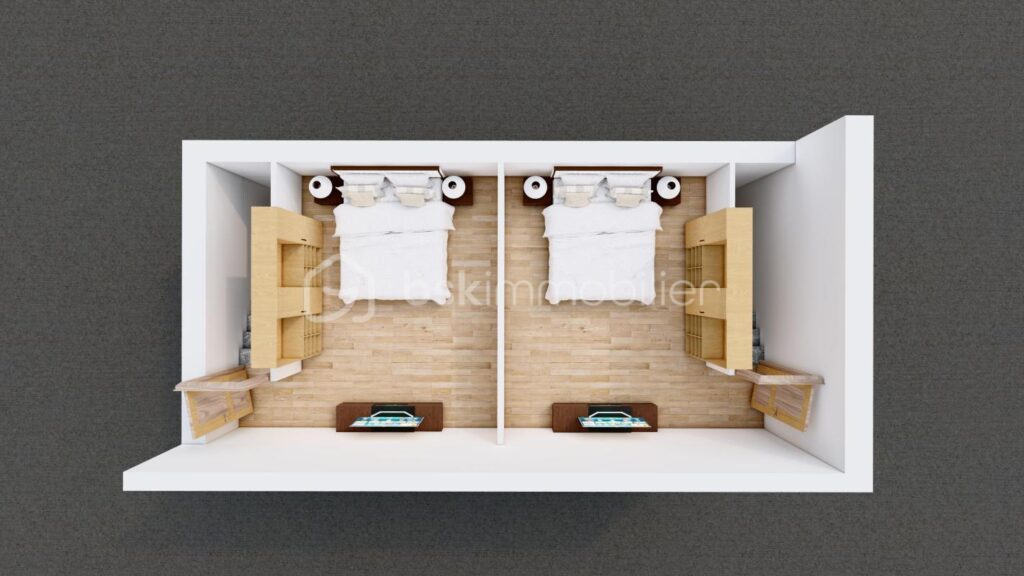 T3 Duplex 59m² (47m² Carrez) – PALAVAS Rive gauche – 3 pièces – 2 chambres – 47 m²