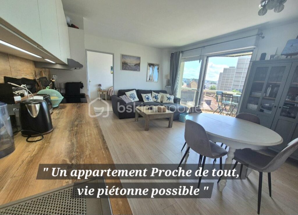 Résidence secondaire à la mer : Boulogne sur mer – 2 pièces – 1 chambre – 38 m²