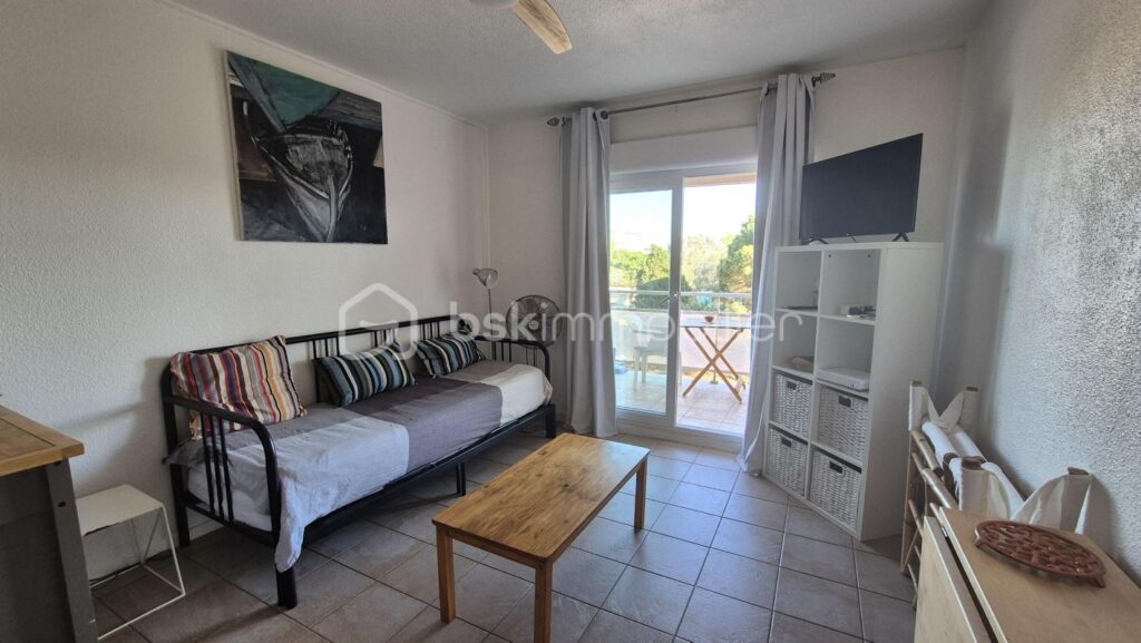 A VENDRE APPARTEMENT STUDIO DE 19M² A CANET EN ROUSSILLON – COTE PORT – TERRASSE – LIBRE DE TOUTE OCCUPATION – 1 pièce – NR chambres – 20 m²