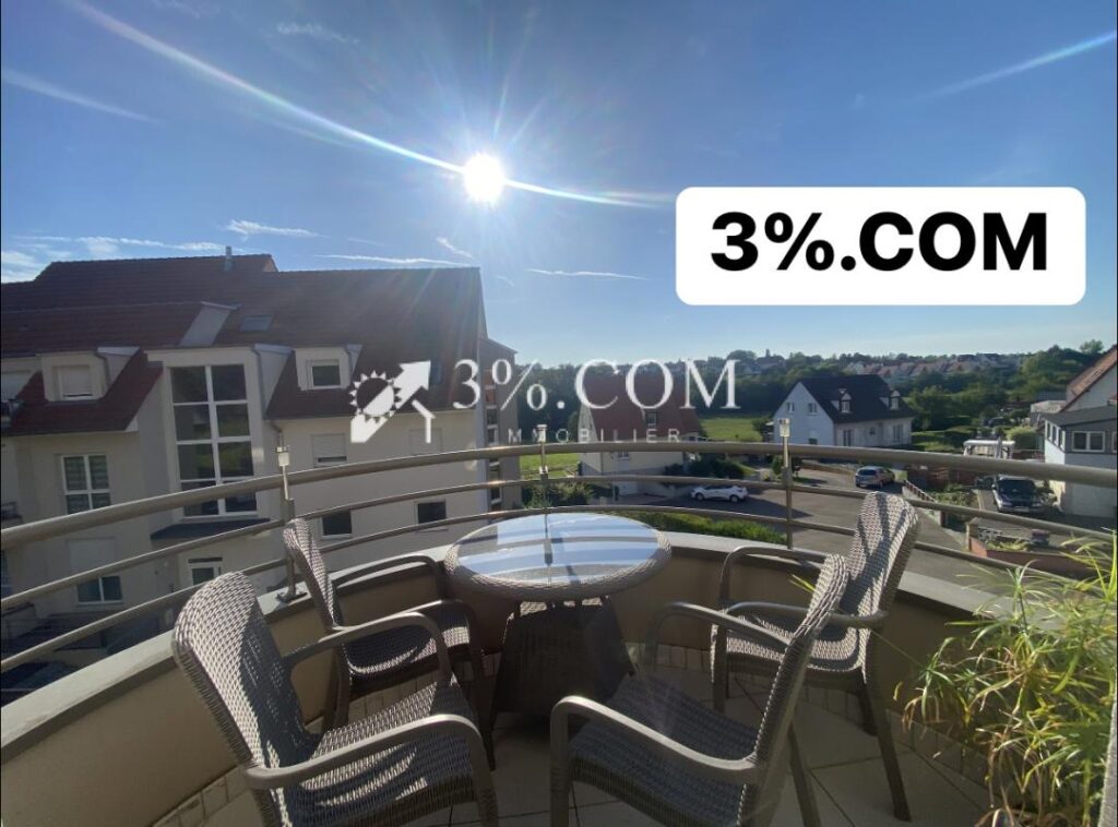 3%COM Beau F3 avec 2 balcons et double garage – 3 pièces – 2 chambres – 68 m²