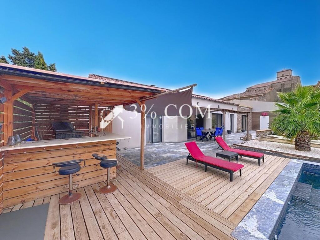 Belle maison contemporaine 6 pièces de 148 m2 avec piscine – 6 pièces – 4 chambres – 148 m²