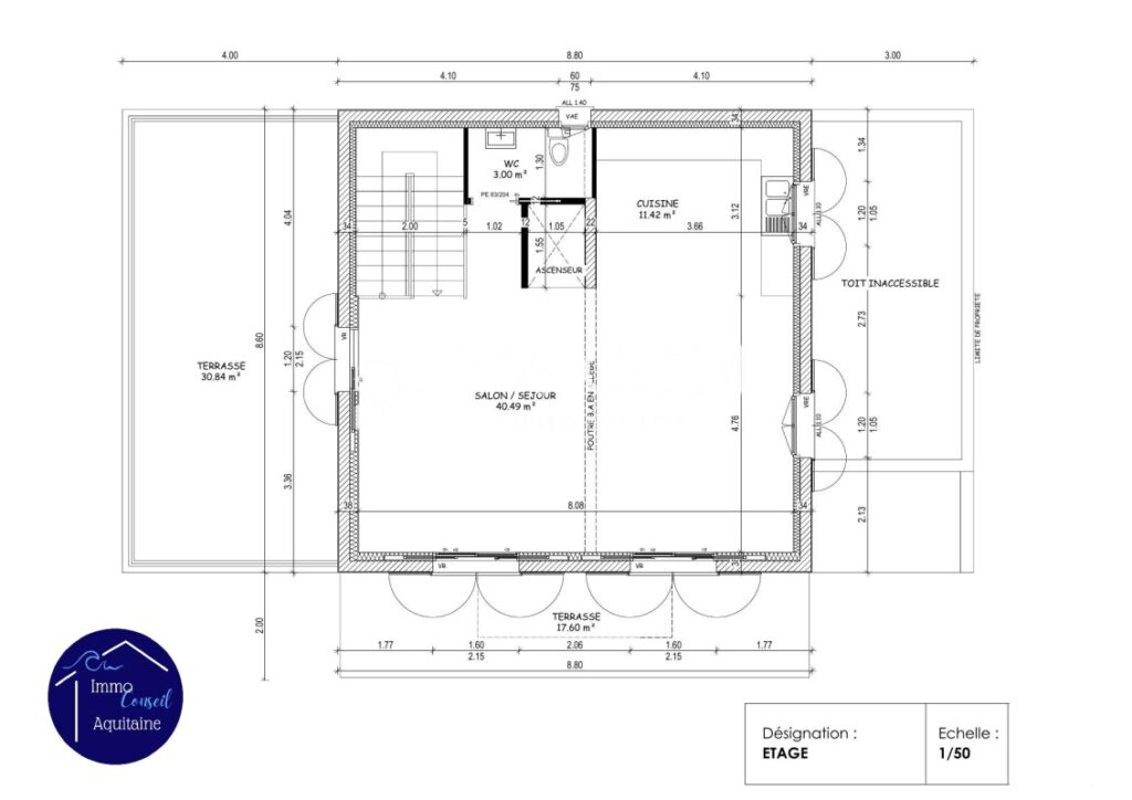 Villa 2024 style BELLE EPOQUE 5 pièces 170 m2 VUE MER à Sai – 5 pièces – 4 chambres – 170 m²