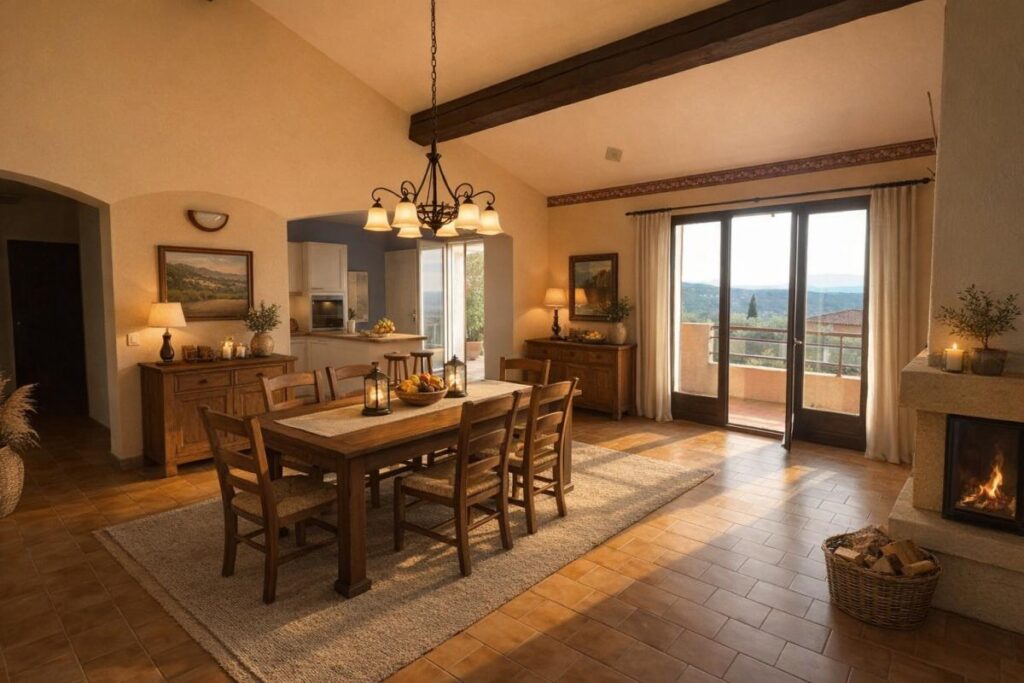 MAISON VUE ET OLIVIERS – 3 pièces – 2 chambres – 95 m²