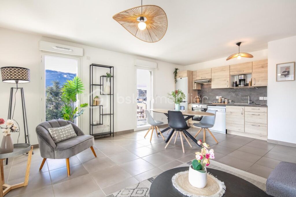 Appartement T3 de 70m2 avec terrasse – 3 pièces – 2 chambres – 70 m²