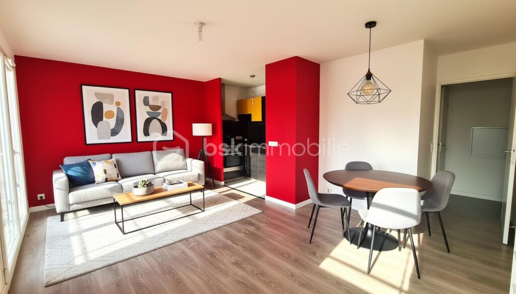 APPARTEMENT – 3 pièces – 2 chambres – 60 m²