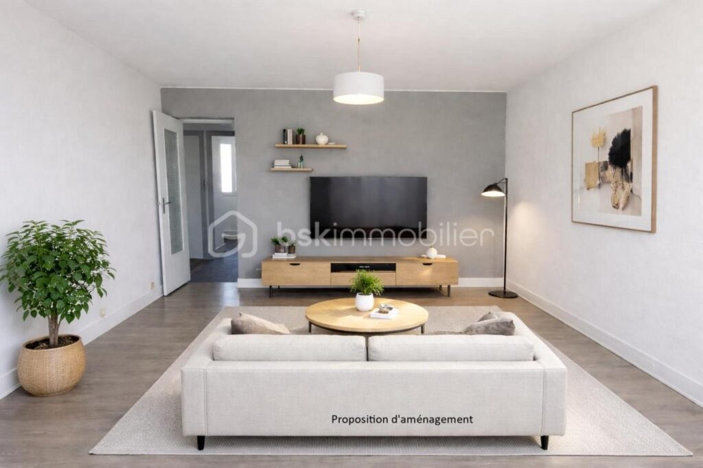Appartement T4 rénové de 77 m² avec vue montagne – Rives (38140) – 4 pièces – 3 chambres – 77 m²