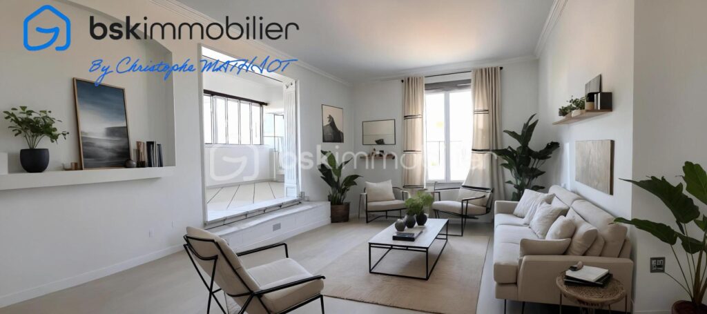 Bel appartement de 78m² avec terrasse de 66m² – Vue dégagée sur la val de Seine – 4 pièces – 2 chambres – 77 m²