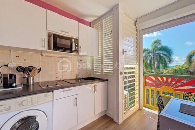 Studio Anse des Rochers vue mer – 1 pièce – 1 chambre – 20 m²
