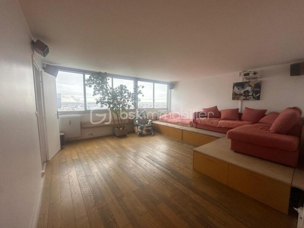 Appartement lumineux de 92 m² avec vue Tour Eiffel – 13ᵉ arrondissement – 4 pièces – 1 chambre – 92 m²