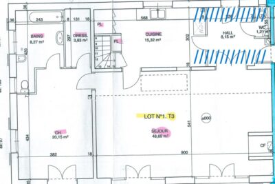 APPARTEMENT 3 pièces 183M² avec terrasse — Possibilité de redistribution ! – 3 pièces – 2 chambres – 160 m²