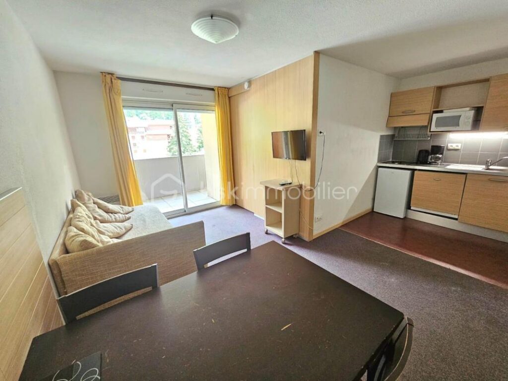 LA FOUX D’ALLOS – Appartement 5 couchages avec terrasse, piscine, hammam, PLACE DE PARKING EXT et ACCESSIBILITÉ PMR ♿ – 3 pièces – 2 chambres – 35 m²