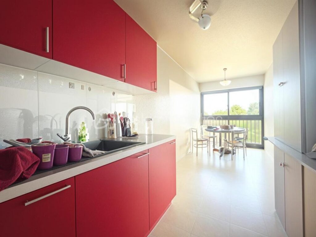 Appartement T3 Cauderan, vue dégagée et cave – 3 pièces – 2 chambres – 61 m²