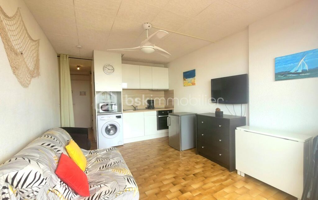 Appartement lumineux avec terrasse sans vis à vis et vue sur mer – 1 pièce – NR chambres – 20 m²