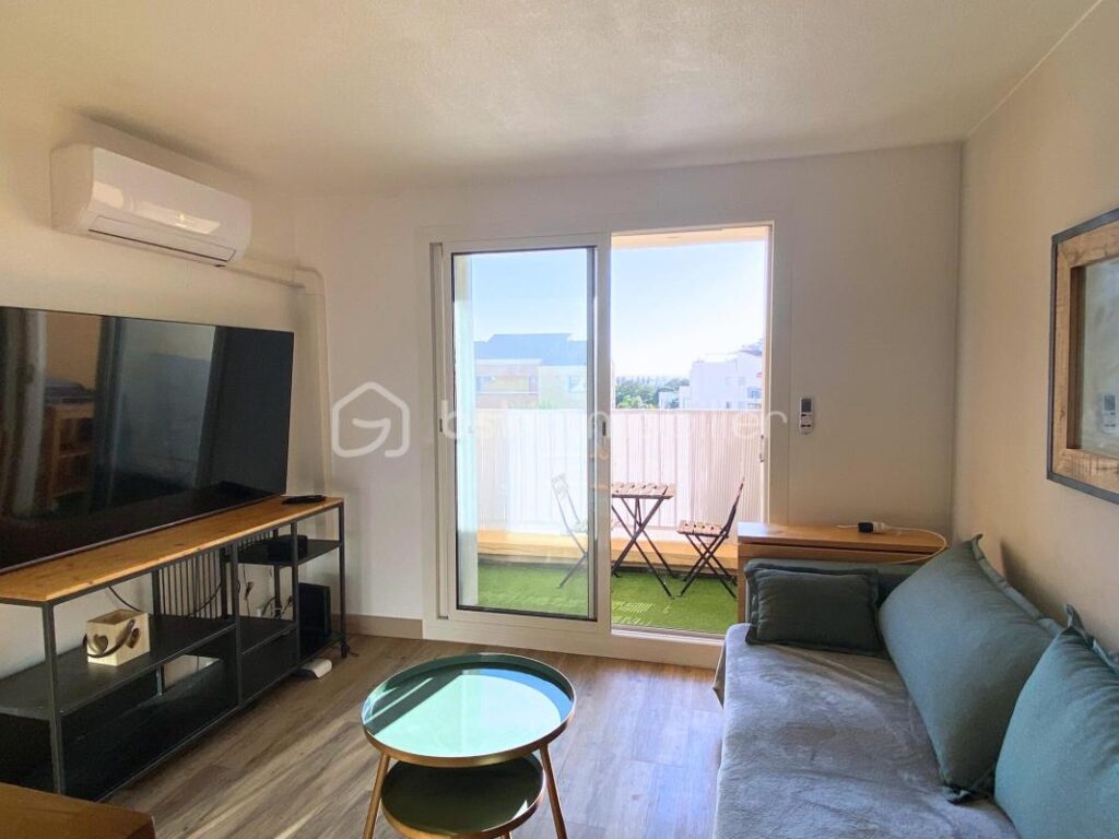 Appartement proche centre ville avec vue mer – 2 pièces – 1 chambre – 25 m²