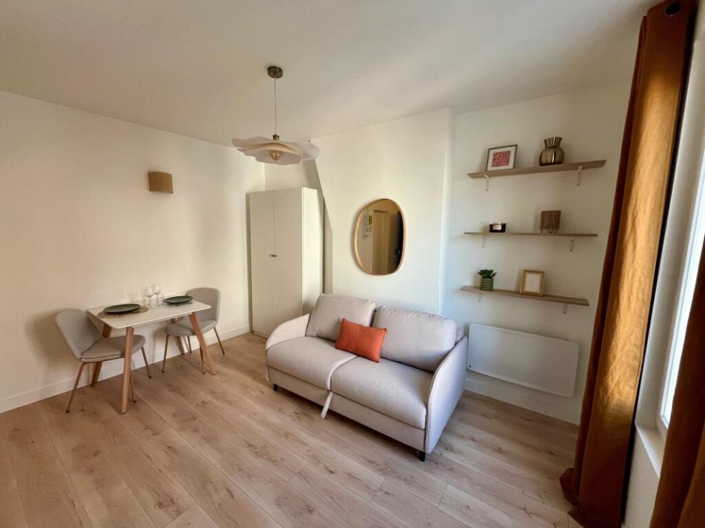Magnifique appartement T1bis de 25m² entièrement rénové – 1 pièce – 1 chambre – 21 m²