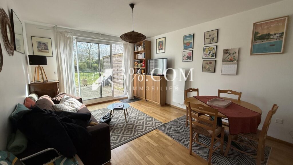 Appartement T2 avec Terrasse et Jardin – 2 pièces – 1 chambre – 43 m²