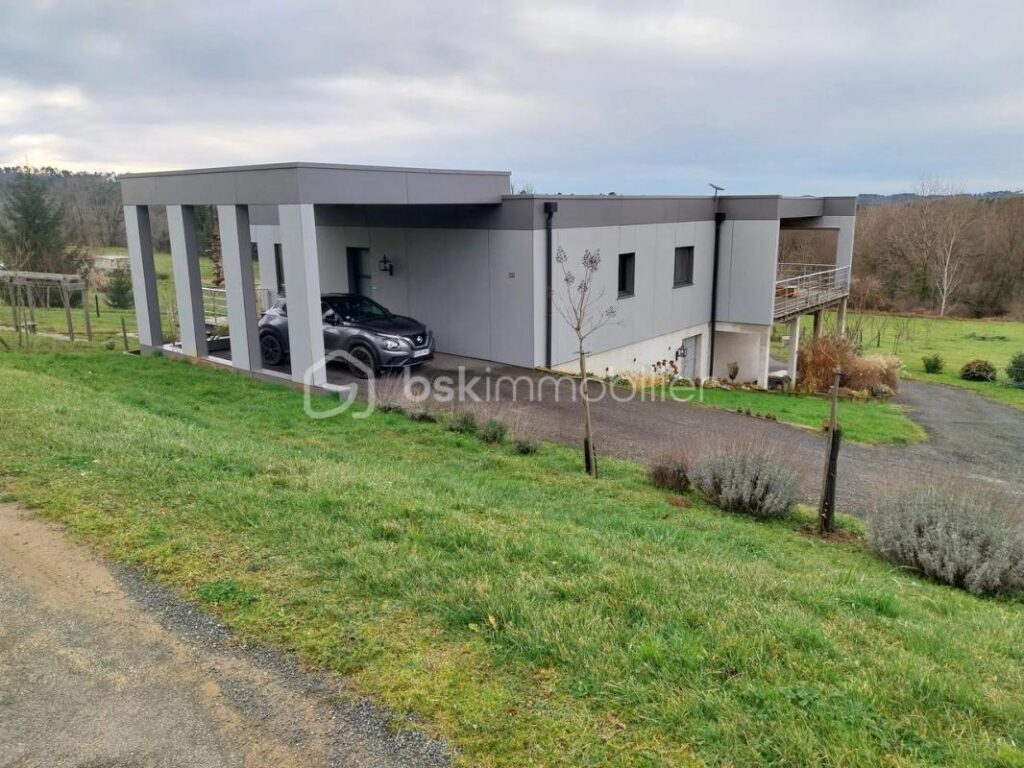 Maison Contemporaine d’Architecte de 2020 située à Loubéjac 24550 – 4 pièces – 3 chambres – 135 m²