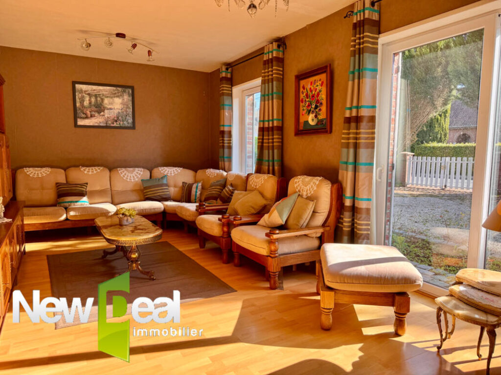 PLAIN PIED AVEC GARAGE A LANDAS – 4 pièces – 2 chambres – 98 m²